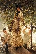 James Tissot On the Thames china oil painting artist